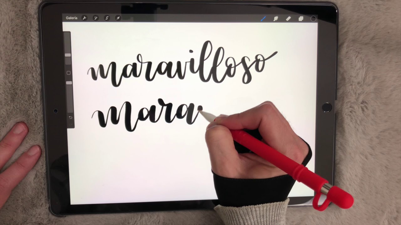 Cómo hacer lettering en iPad Pro - Hussito