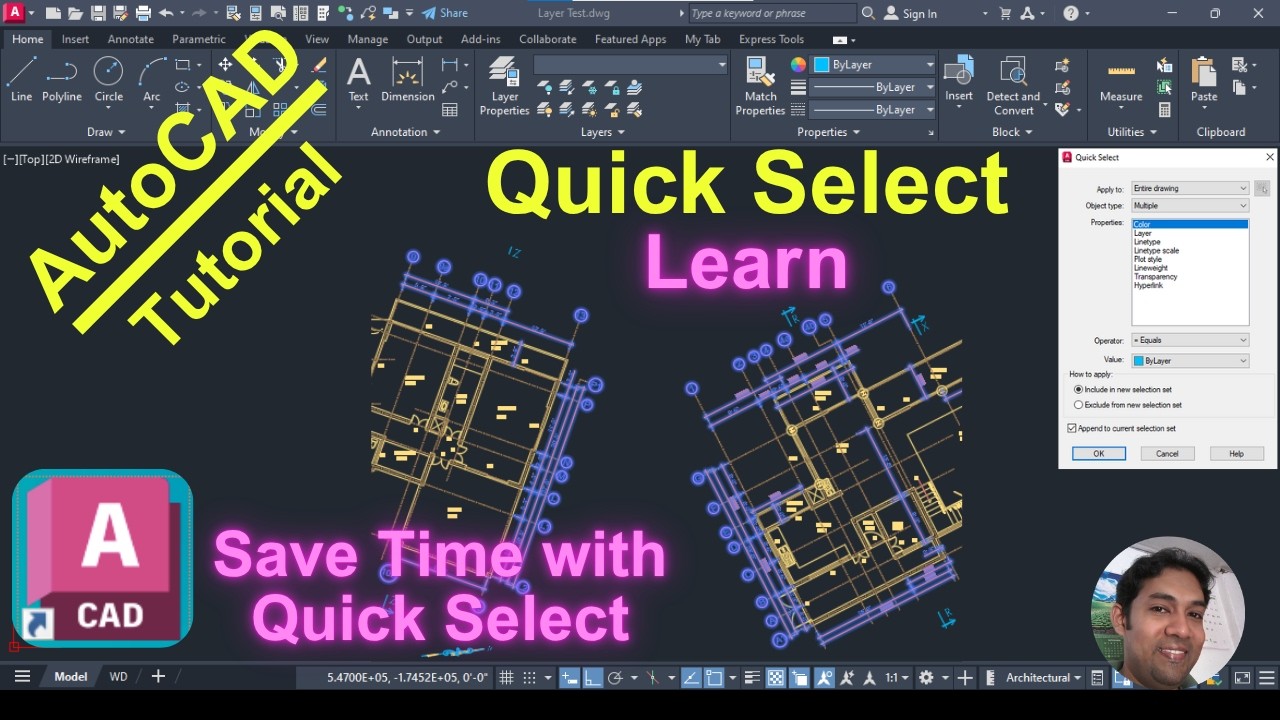 Quick Select in AutoCAD