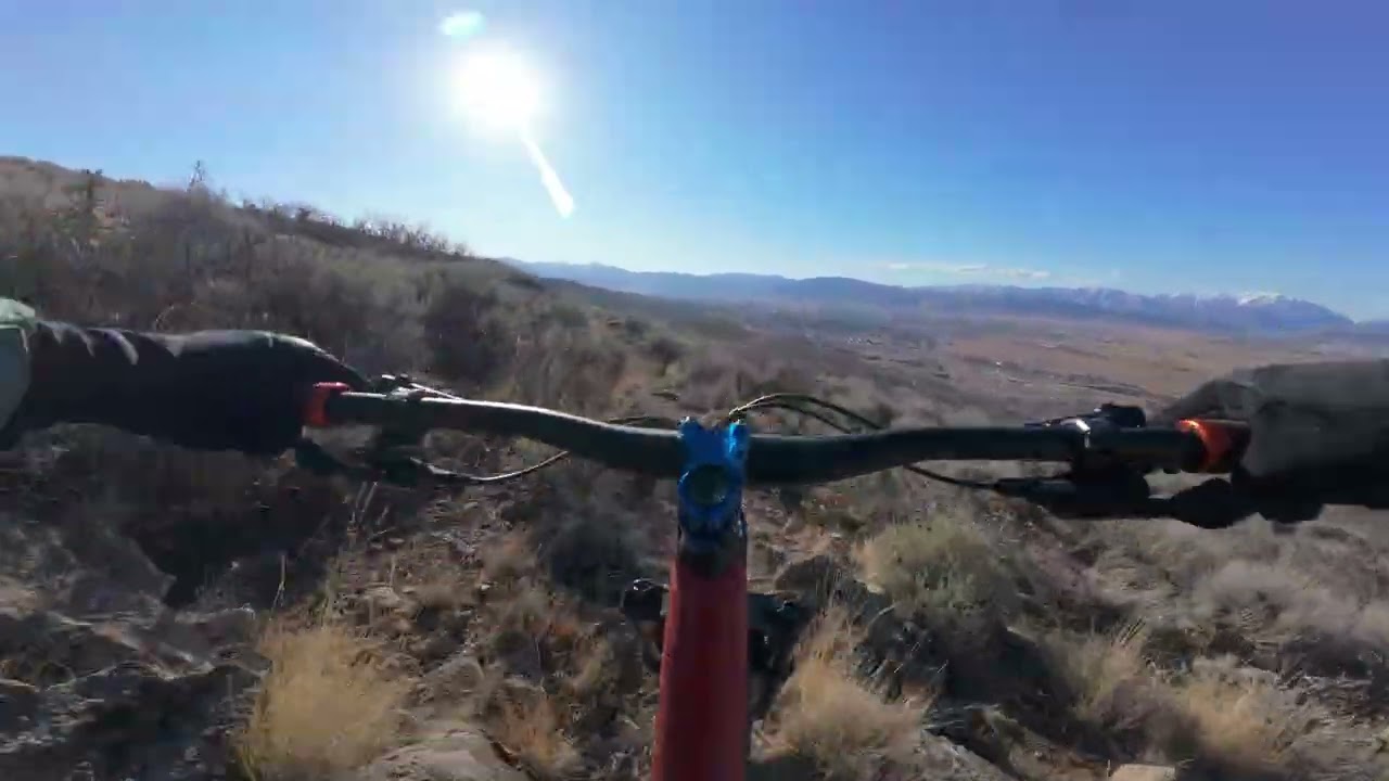 02-07-26 mountain biking in Heber city, Utah  (new trail) 11zs