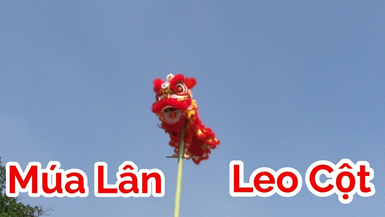 Nhơn Nghĩa Đường Múa Lân Leo Cột tại chùa Ông chào Mừng Xuân Nhâm Dần 2022