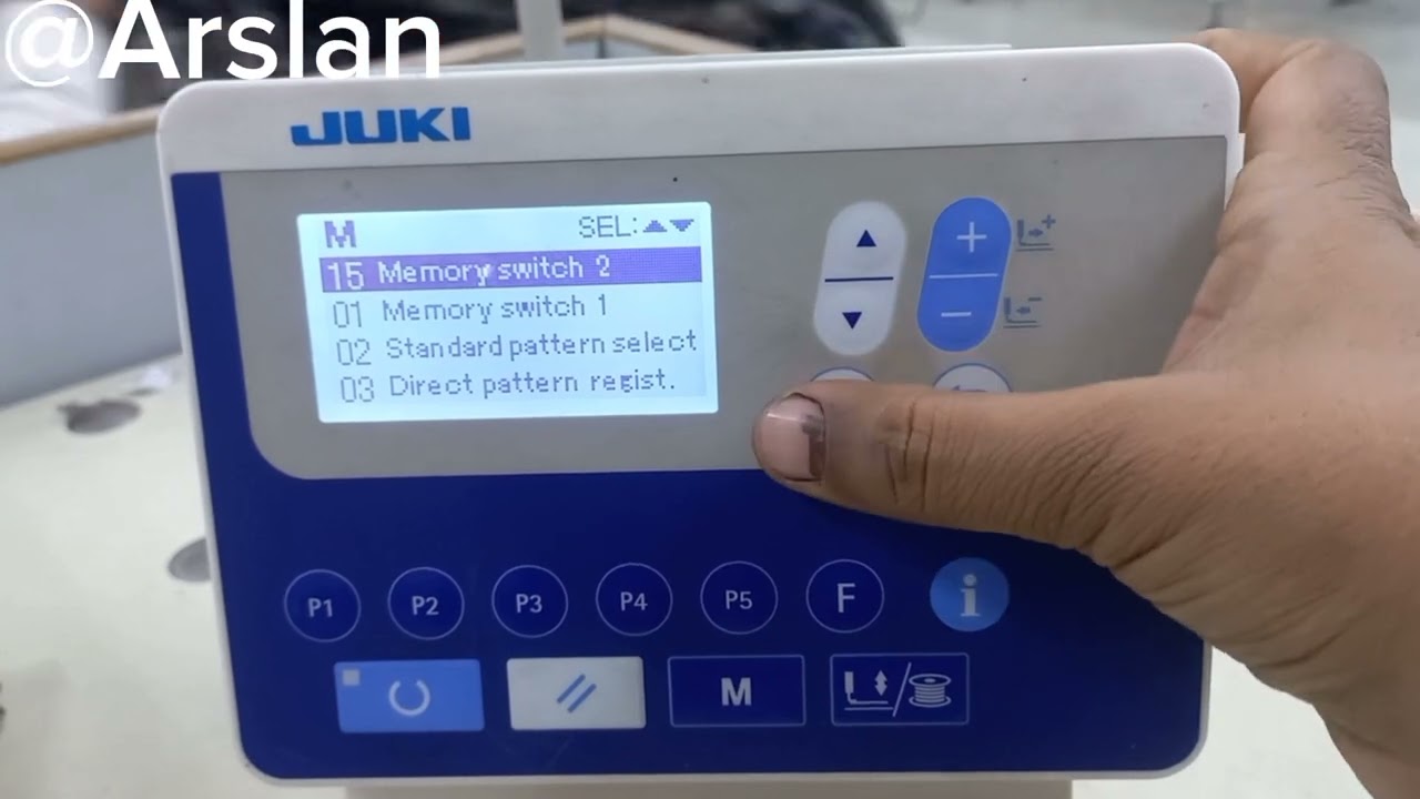 How to change Juki LK-1900S,B, and BN Button Machine to bartick
