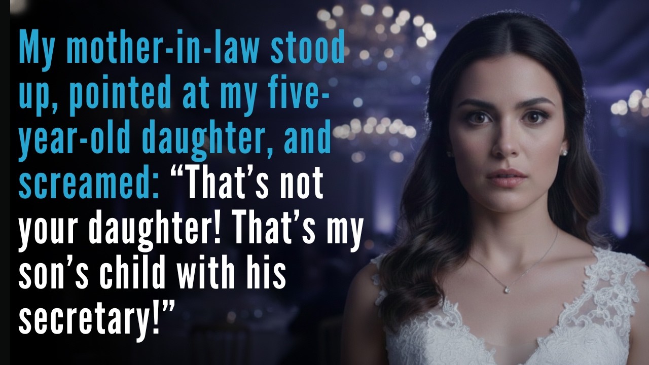 My MIL shouted at the wedding That's not your daughter, she's my son's daughter with his secretary!