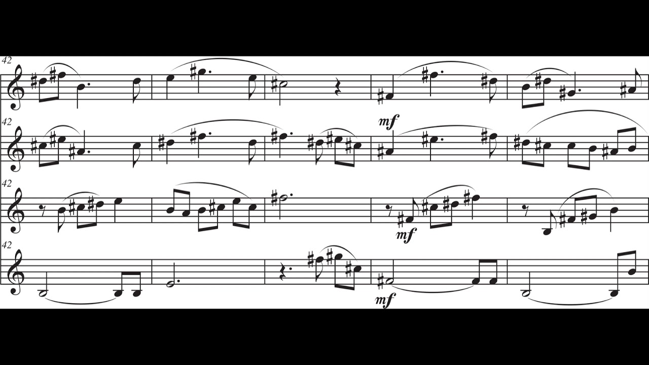 Adrienne Albert - Mirror Image for Saxophone Quartet (2002) [Score-Video]