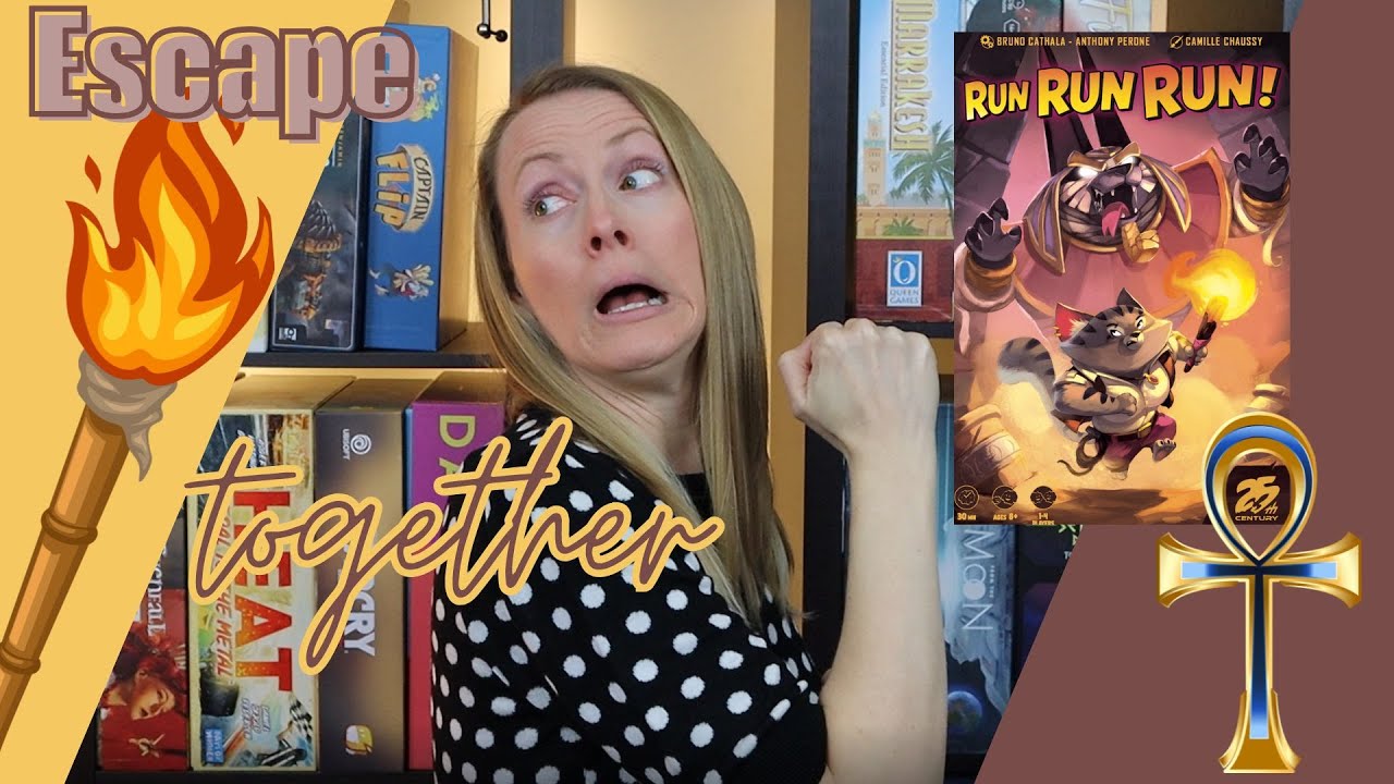 RUN RUN RUN! Overview & Review | Adventure Cooperative Tile Laying Game