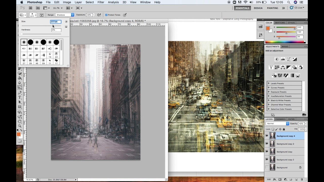 STEPHANIE JUNG: How to create a visual response to artist Stephanie Jung using Adobe Photoshop