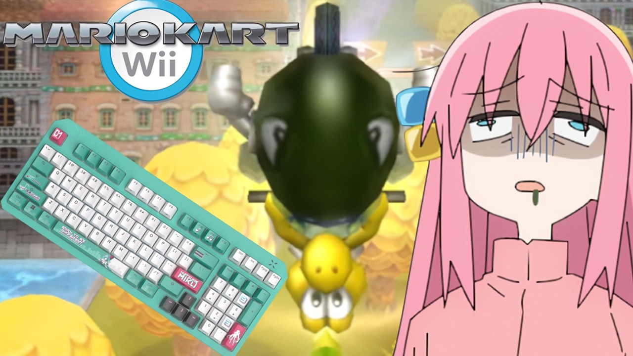 never play mario kart wii with a keyboard (tragic)