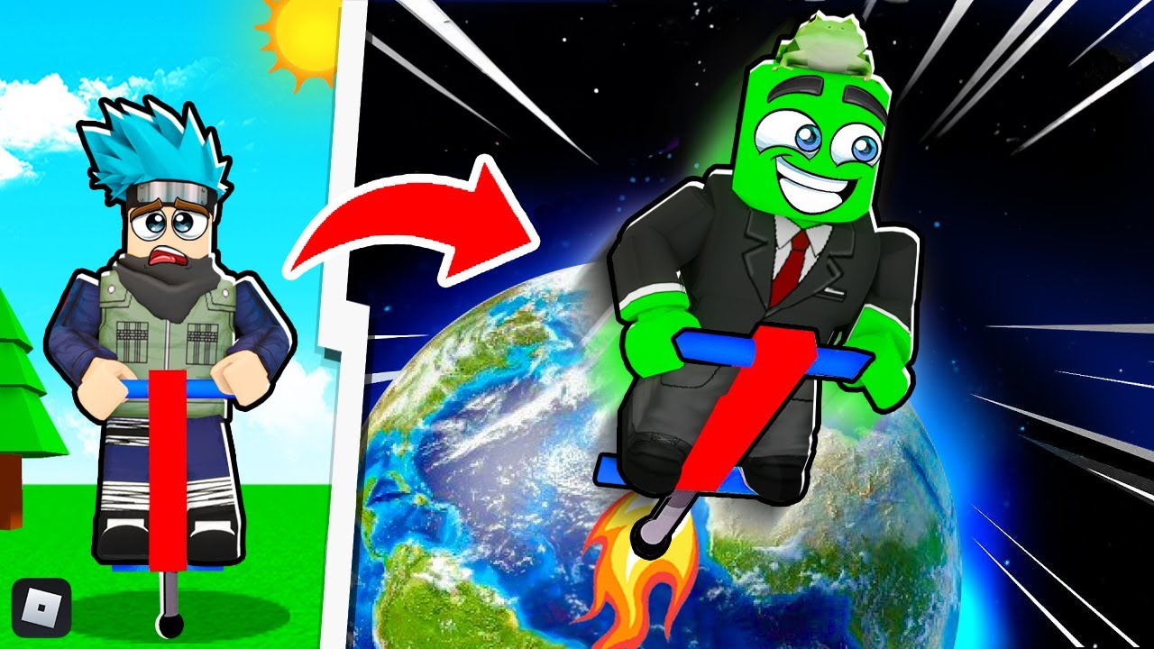 روبلوكس : تحدي عصا القفز من قفزة ضعيفة الى اعلى قفزة بالعالم 🌎🔥 ضد 