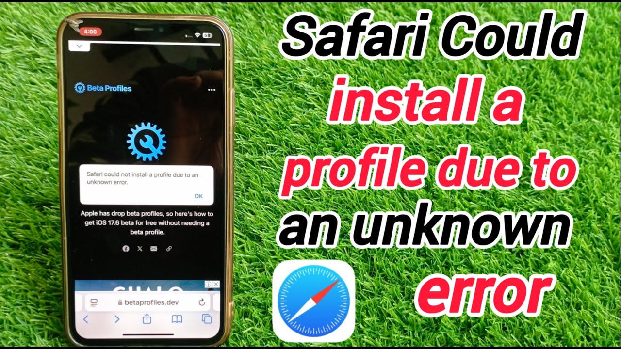 Как исправить ошибку Safari не удалось установить профиль из-за неизвестной ошибки на iPhone