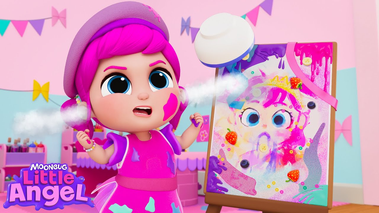 Maluję moje arcydzieło! 🎨💖 Piosenka o wielkich uczuciach | Piosenki i rymowanki dla dzieci Little Angel