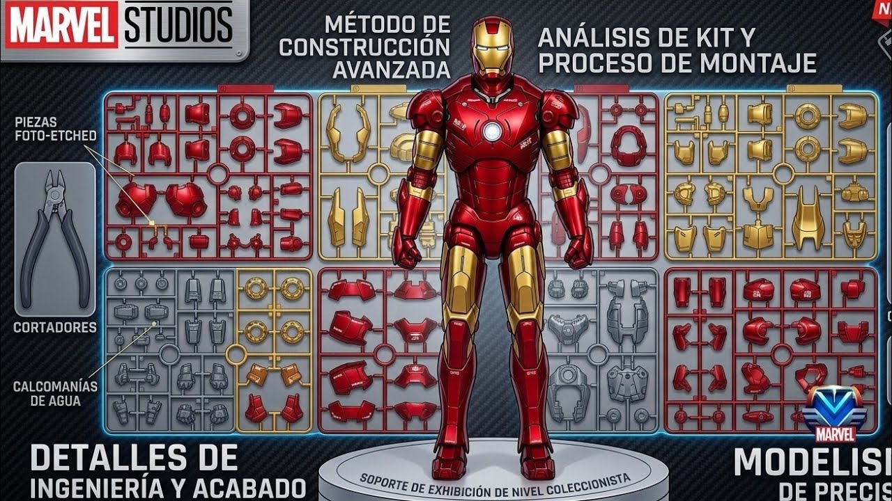 MONTAJE Y UNBOXING DE LA FIGURA IRON MAN MARK 3 DE MODEL KIT DE ALIEXPRES 