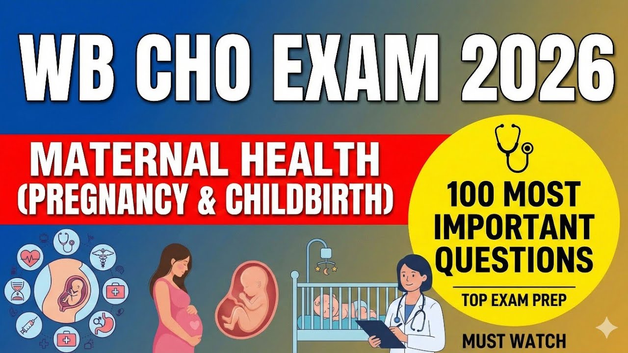 WB CHO Exam 2026: Maternal Health (Pregnancy & Childbirth) - 100 Top MCQs | WB CHO Exam