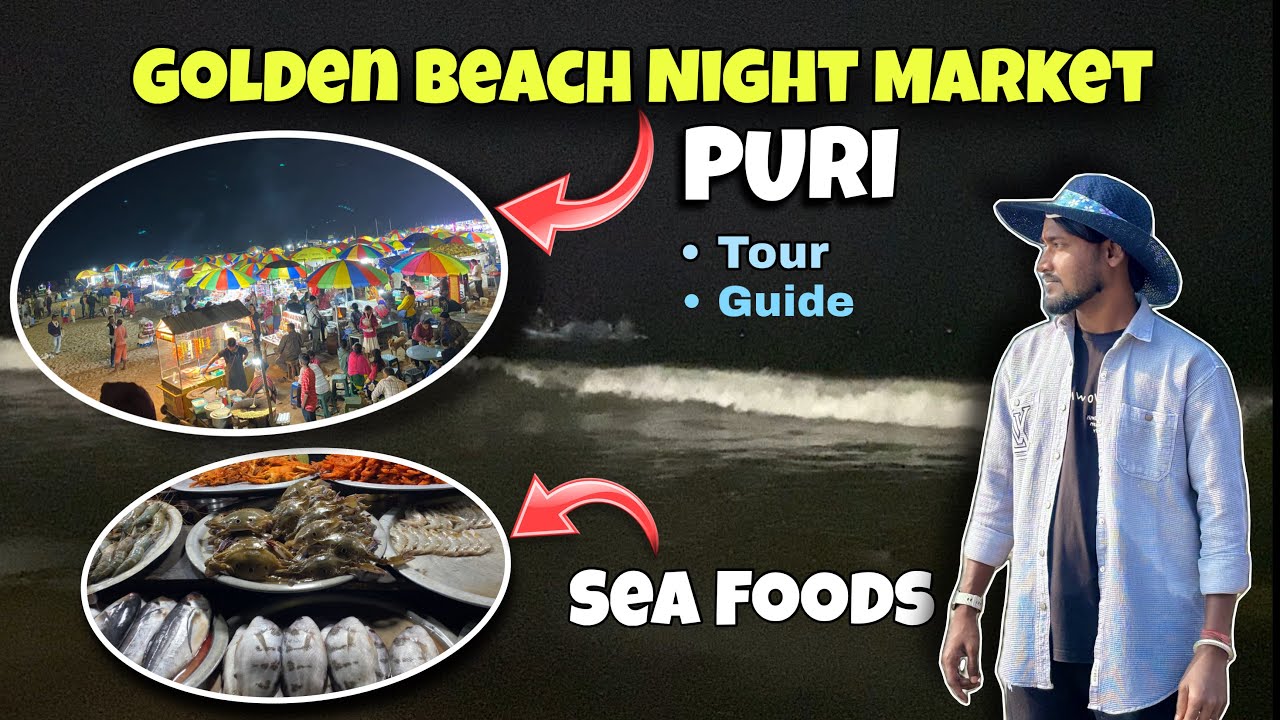 Don't Miss This in Puri !! Golden Beach Nightlife & Food Tour😍