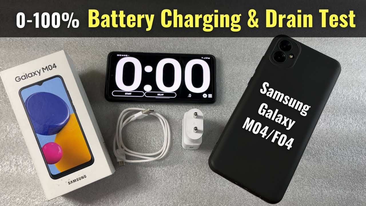 Samsung Galaxy M04/F04 Battery Charging & Drain Test | Review in Hindi