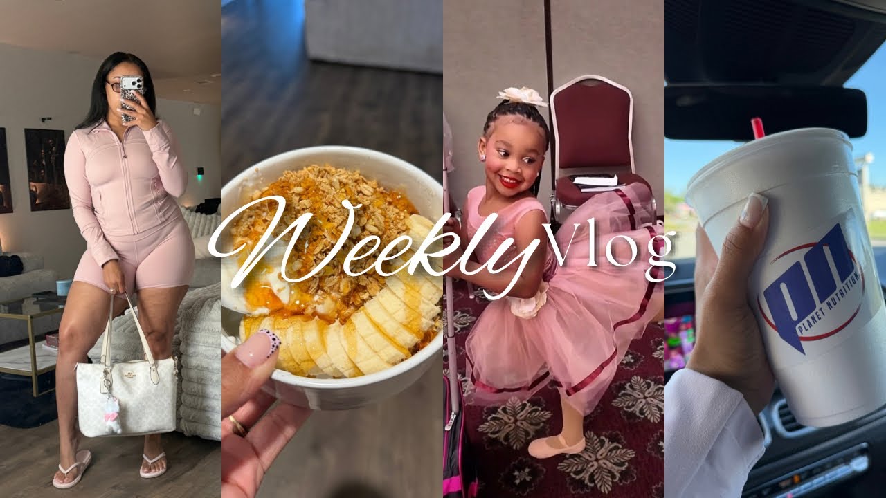 Weekly Vlog: Mom of 2 | cooking + shopping + workout + dance recital + mom life 