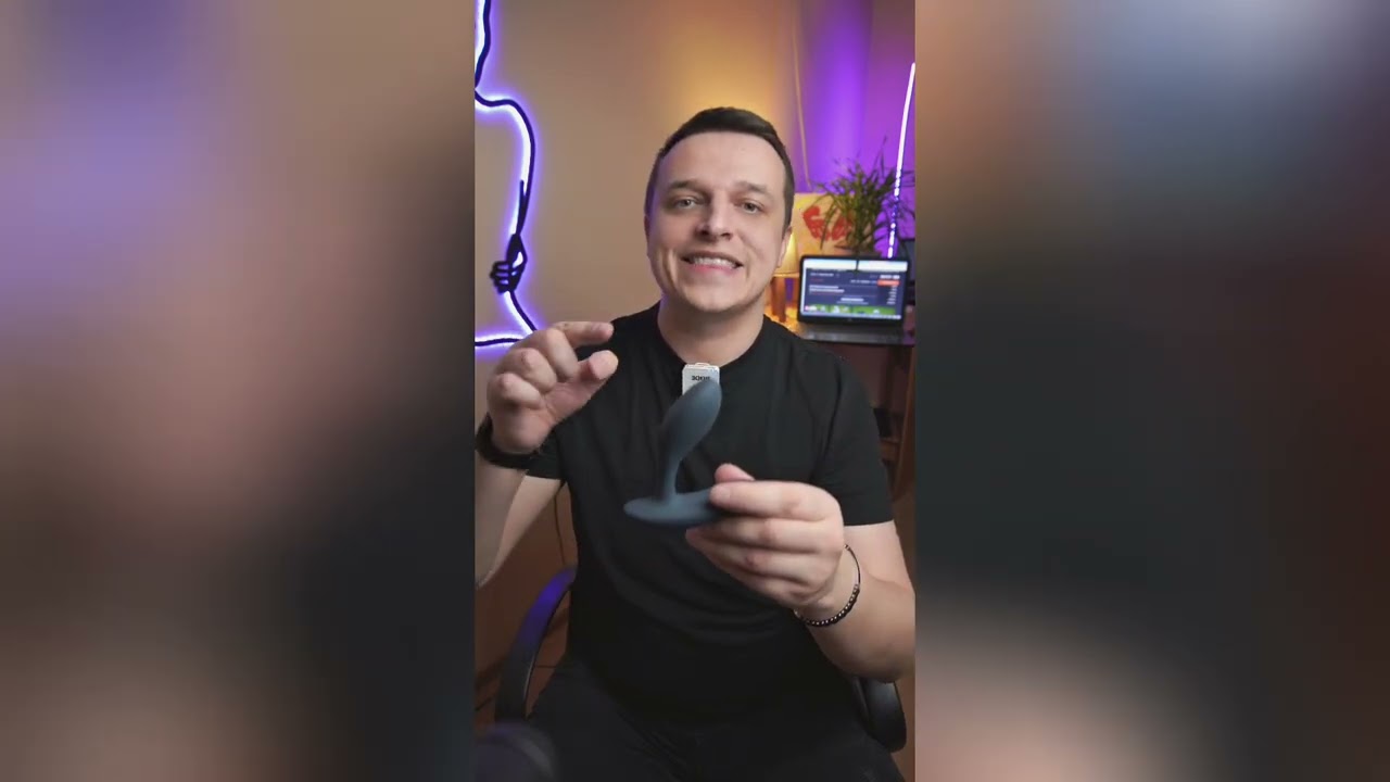 Смарт-вібромасажер простати We-Vibe Vector+ CHARCOAL BLACK, пульт ДК, регульований кут нахилу
