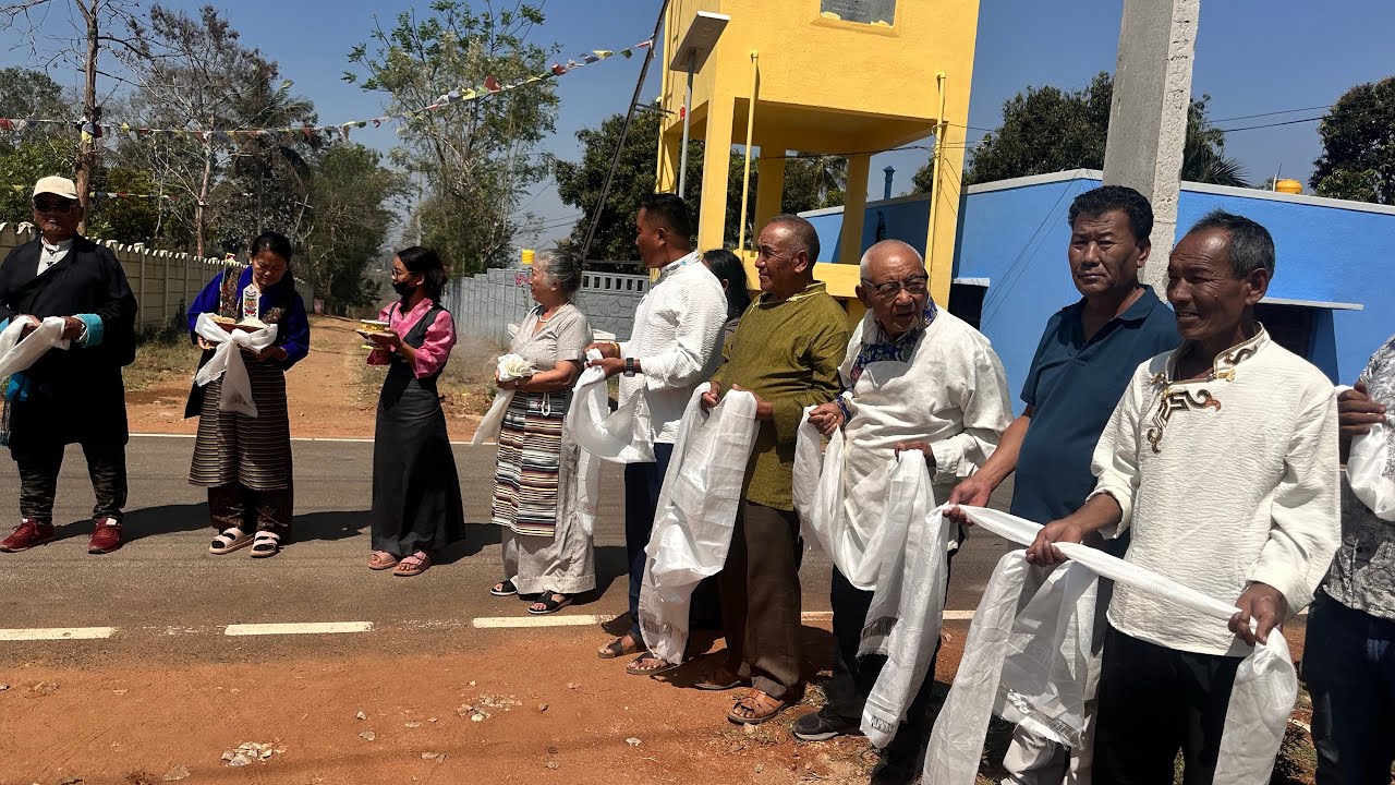 Hon”ble Sikyong Visit Hunsur village (at J) @Lharden77 #tibetan #tibetanvlogger #tibetanyoutube