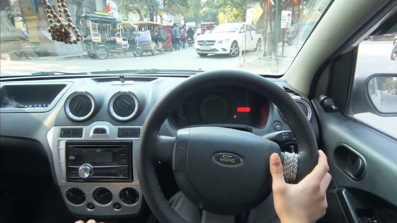 POV morning drive in city roads Ft. Ford Figo 2014 model II Cutting through narrow roads II 4K ASMR 