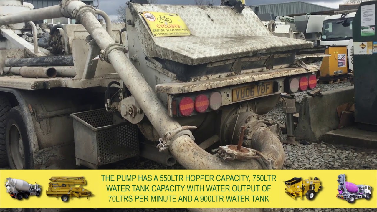 2006 Sermac Model 5Z41 ASCL130 Truck Mounted Concrete Pump