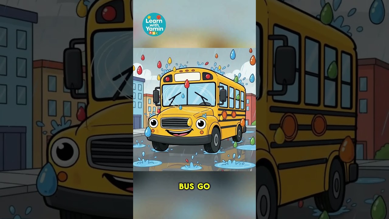 Wheels on the Bus Song for Toddlers | Learn With Yamin 