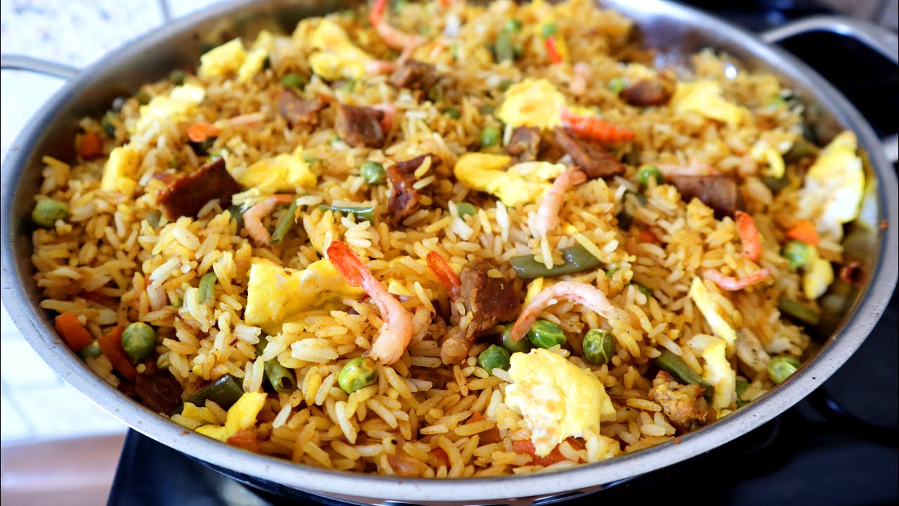 WALI WA KUKAANGA “WALI WA MAYAI” egg-fried Rice @ikamalle Tanzanian YouTuber