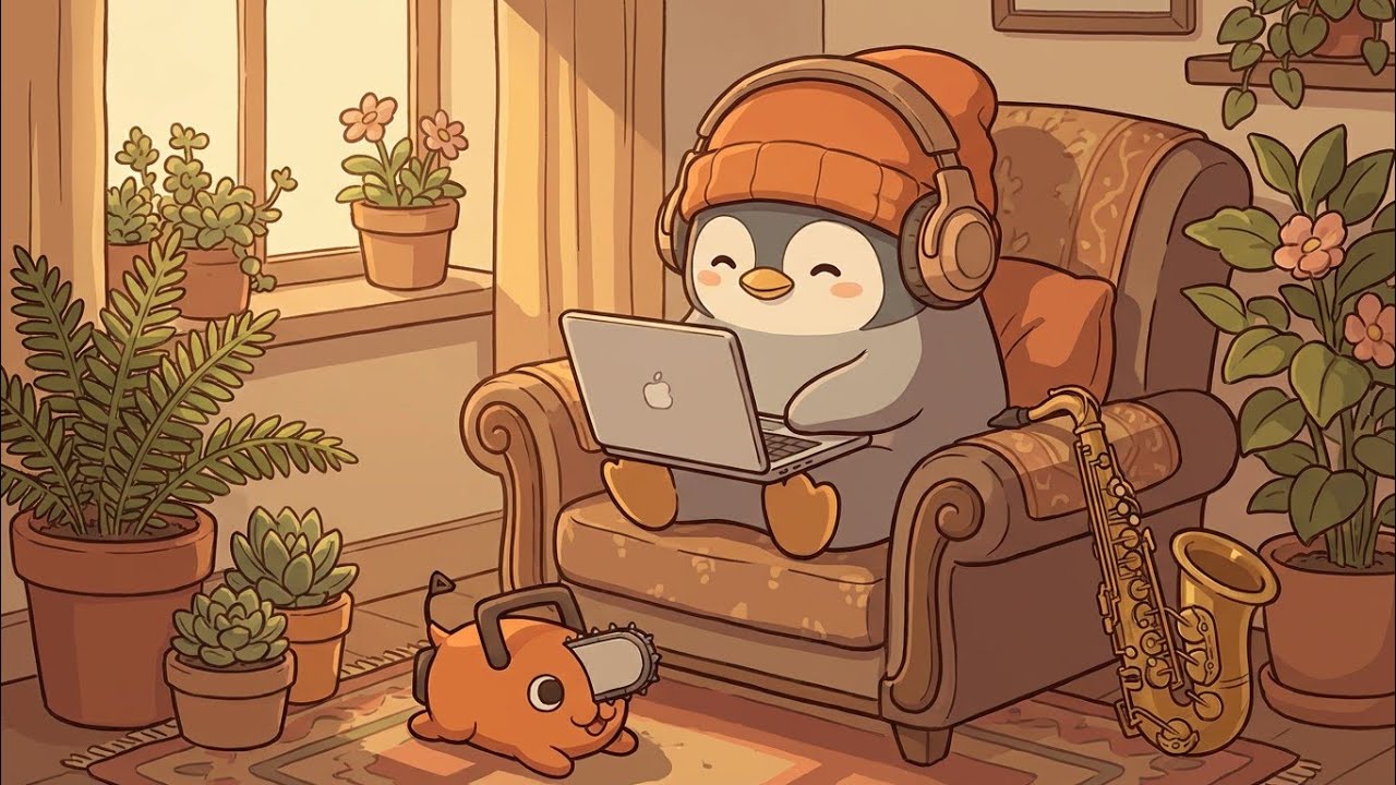 Slow Progress, Real Focus 🐧 | Lofi Music for Deep Work 🐧🎷