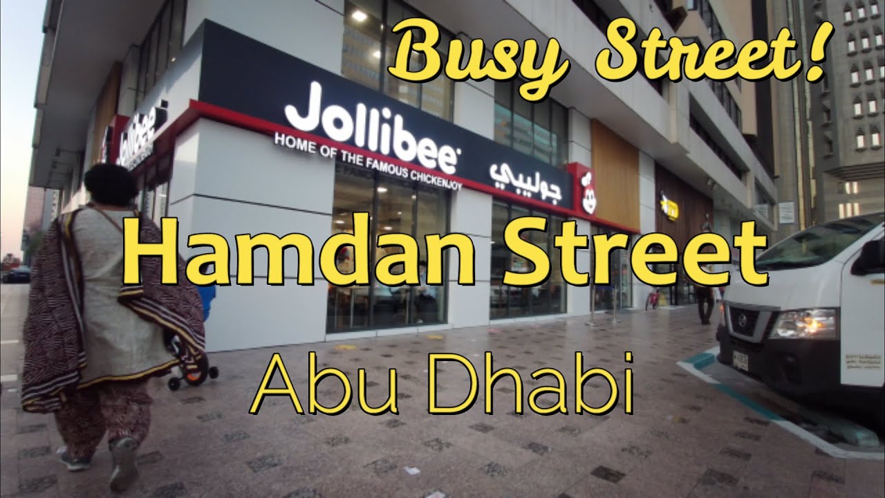 Hamdan Street Abu dhabi UAE walking tour