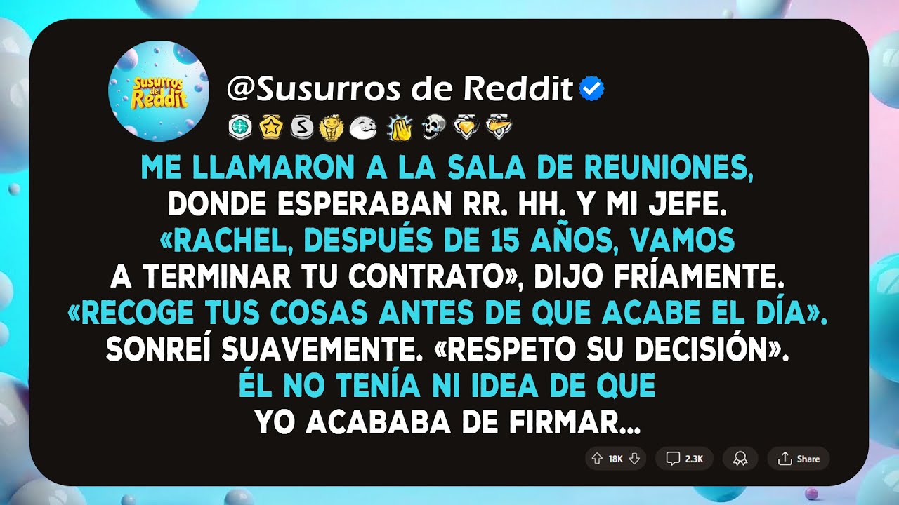 Mi jefe me despidió rápidamente después de 15 años, sin previo aviso, pero no tenía ni idea de lo...