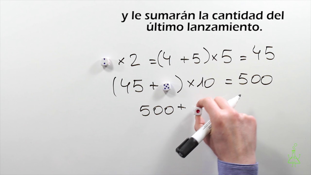 Sorprendente truco de magia. Las tres tiradas del dado. Matemagia (Divertiaula)