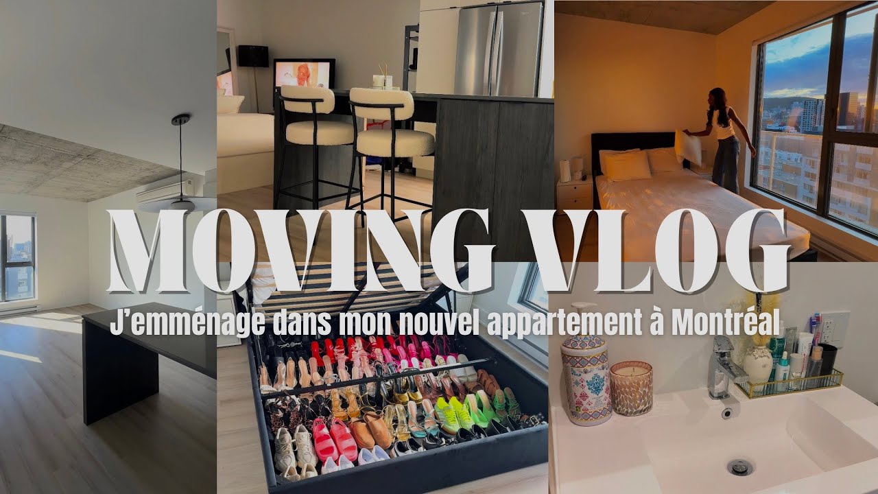 MOVING VLOG | J’emménage dans mon nouvel appartement à Montréal | Maguie