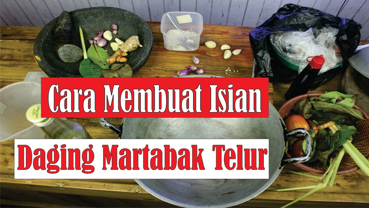 Membuat Isian Daging MartabakTelur