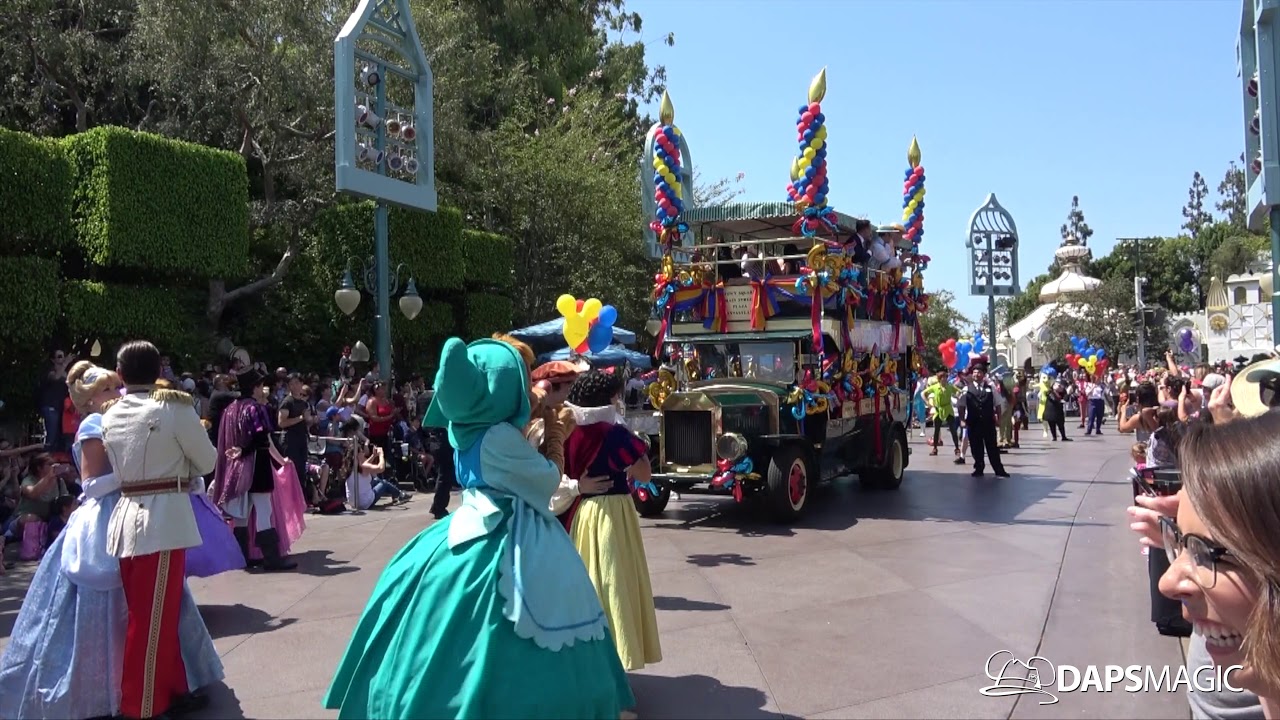 Disneyland's 63rd Birthday Celebration with 63 Disney Characters (4K)
