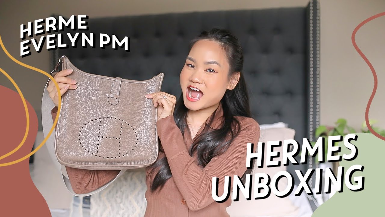 DESIGNER HANDBAG REVIEW - Hermes Evelyne PM (Unboxing, What Fits Inside) | Victoria Hui