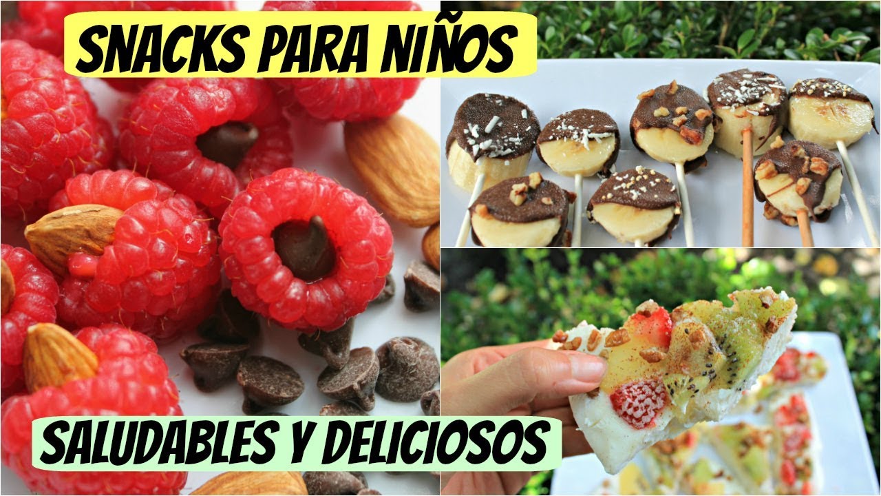 Snacks para niños | saludables y deliciosos