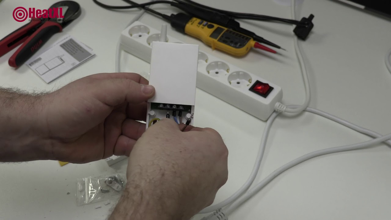 Ecaros infrarood verwarming | Thermo top thermostaat ontvanger aansluiten