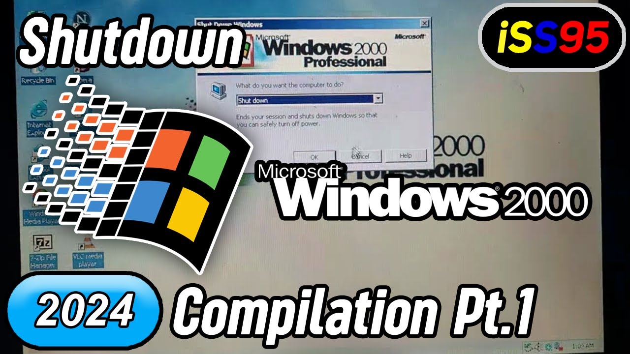 Windows 2000 Shutdown Compilation Part 1 [2024]