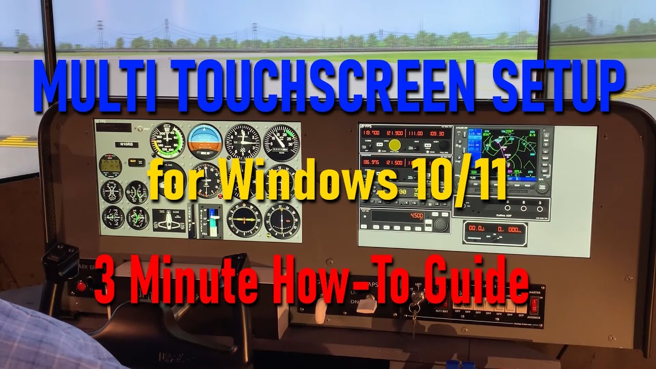 Multi Touchscreen Setup:Windows 10/11 -  3 minute tutorial