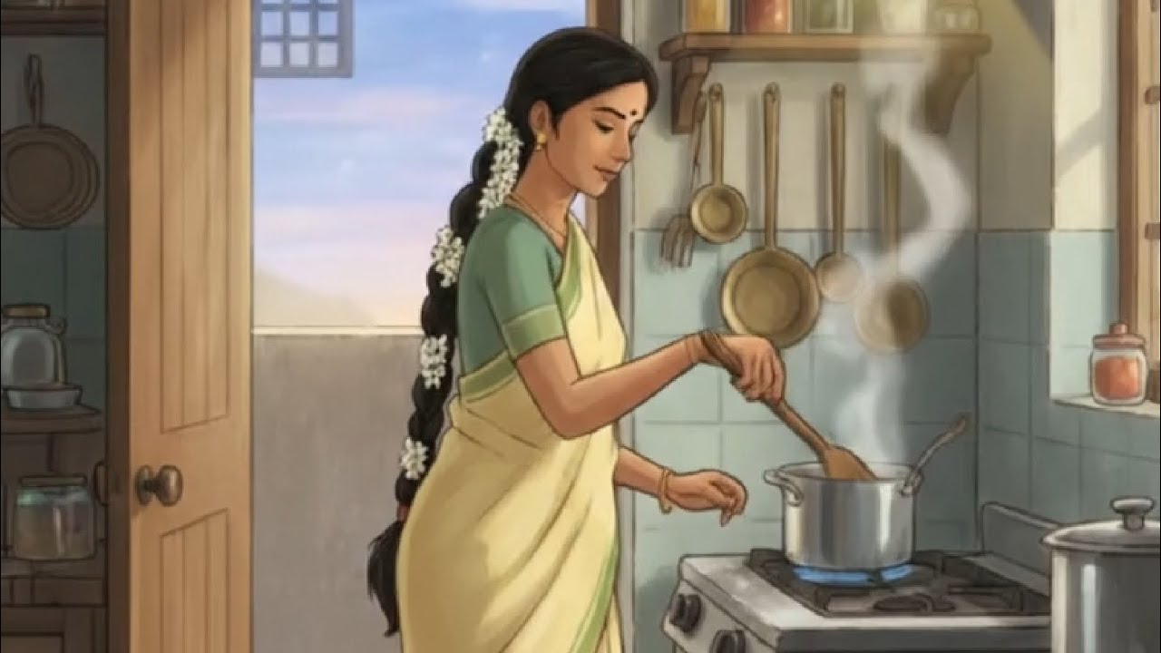 The Quiet Love of a Mother | Ghibli-Inspired South Indian Kitchen Story