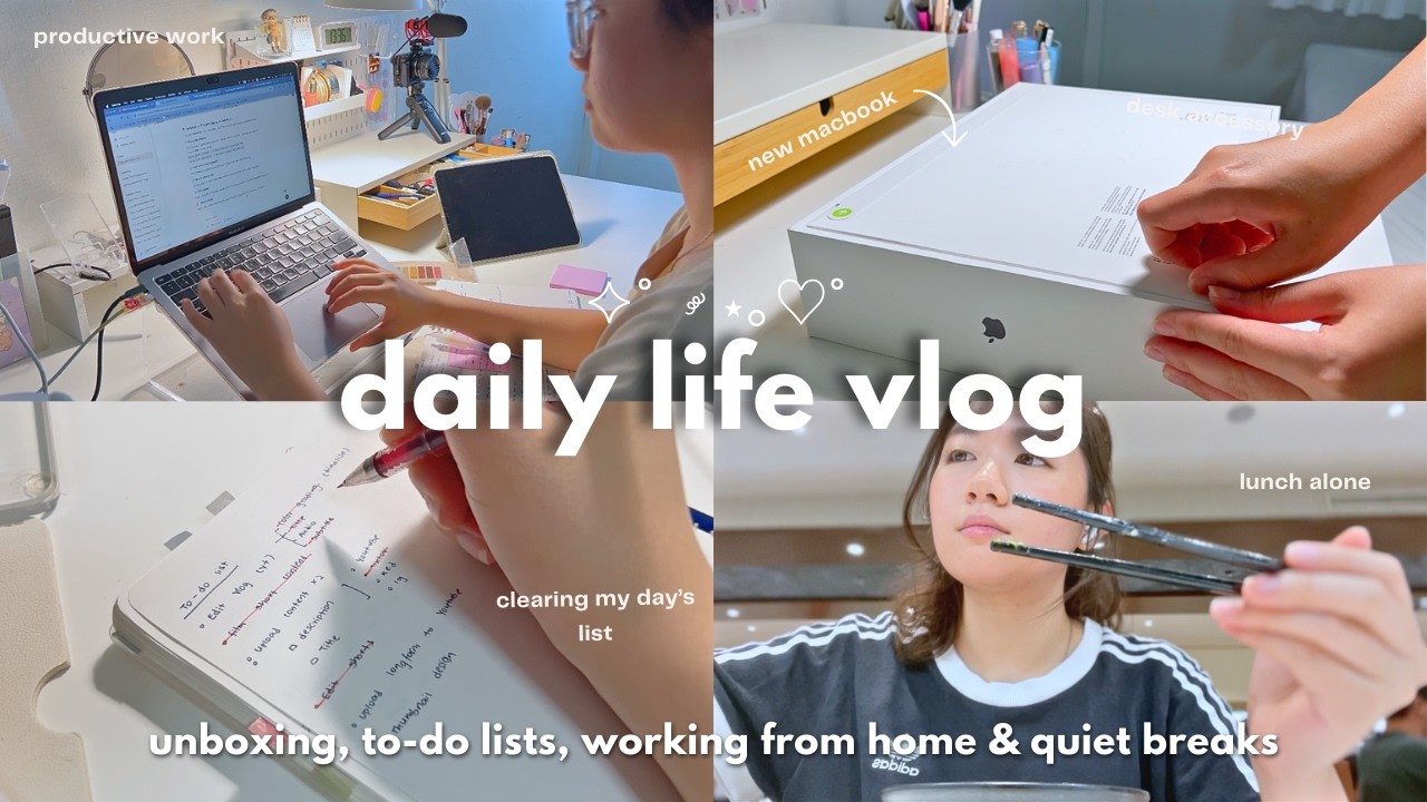 productive morning reset ☀️ | cozy workday rituals, unboxing & solo lunch