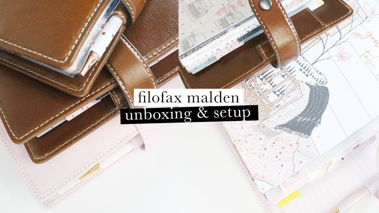 Filofax A5 Pink Malden Unboxing & Setup | Ariebea