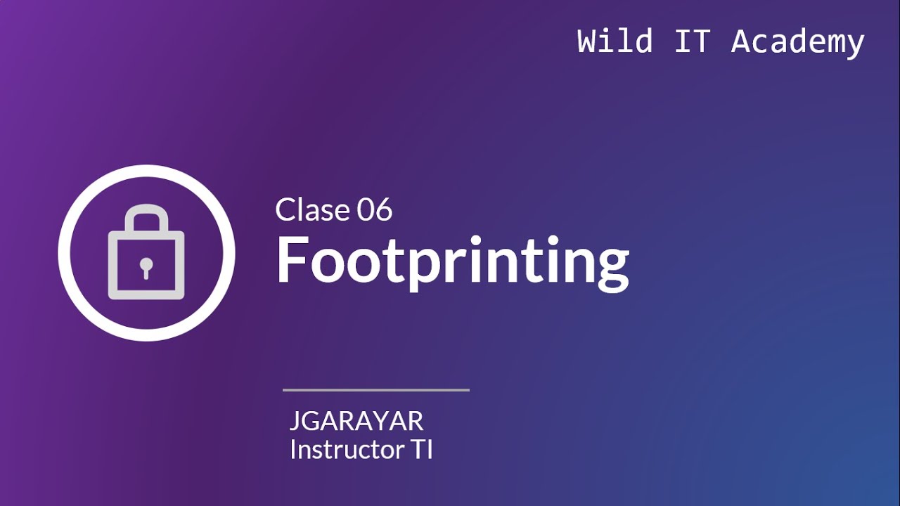 Footprinting | Ciberseguridad Aplicada | Ciberseguridad Aplicada | Wild IT Academy