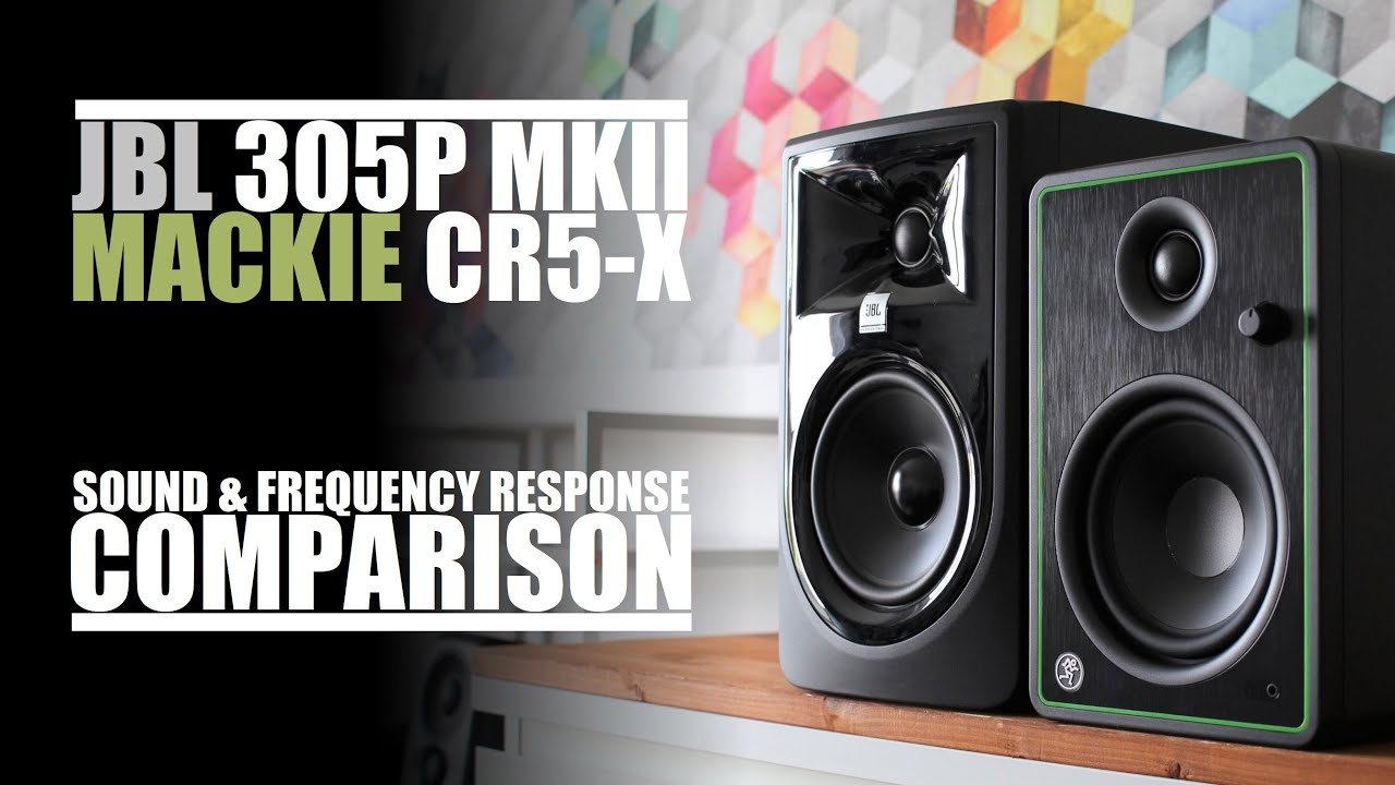 Mackie CR5-X  vs  JBL 305P MKII  ||  Sound, Distortion & Frequency Response Comparison