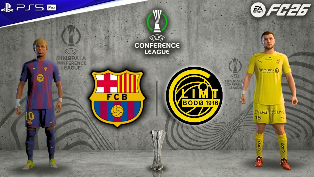 FC 26 – Barcelona vs Bodø/Glimt | UEFA Conference League Final | Lamine Yamal vs Kasper Høgh Clash