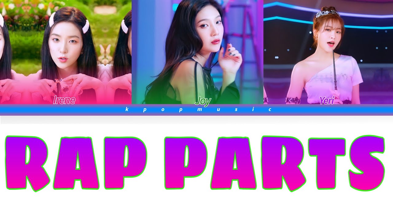 RED VELVET (레드벨벳) All Rap Parts [Rap Line] (Until Queendom) /// Color Coded Lyrics [Han/Rom/Eng]