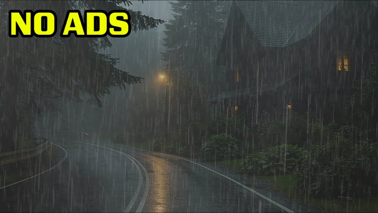 Heavy Rainstorm Sounds for Sleeping 🌧️ (No Ads) Fall Asleep Fast Tonight
