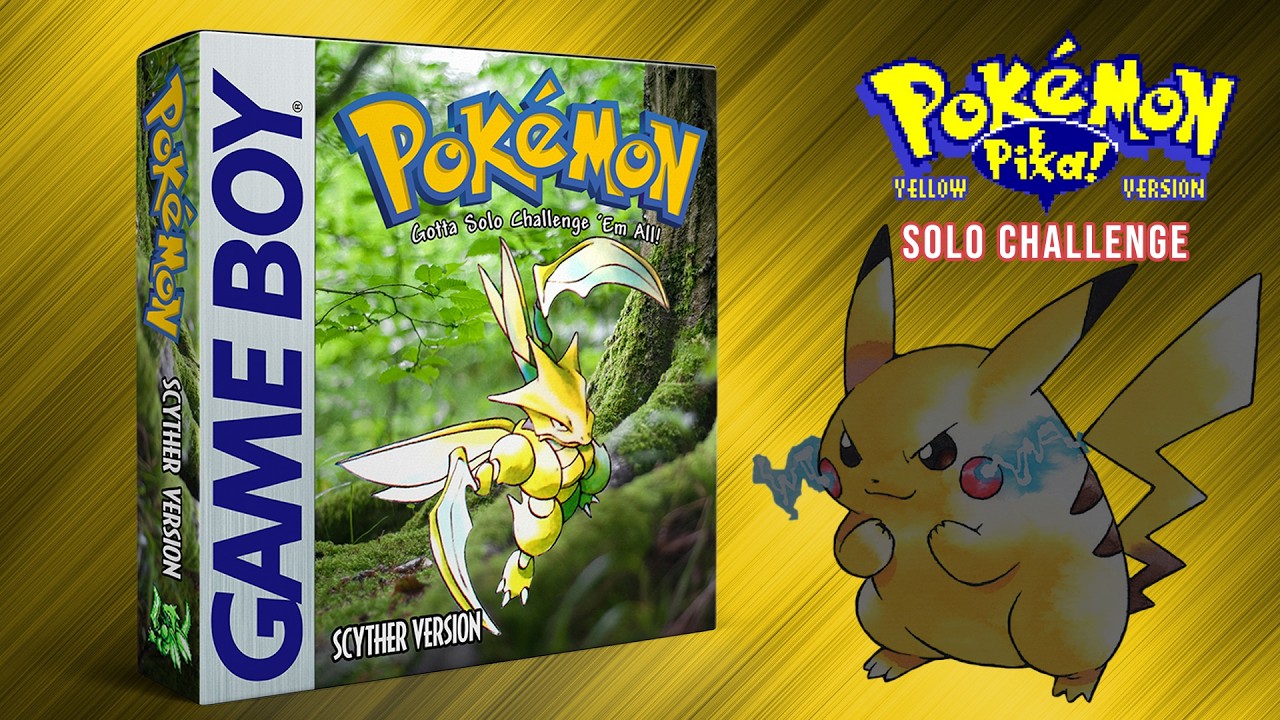 Scyther Only - Pok&eacute;mon Yellow Solo Challenge