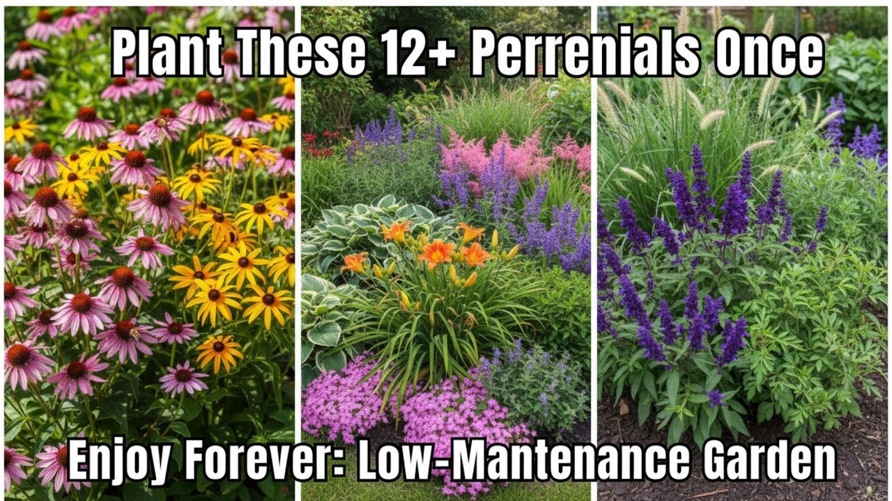 PLANT ONCE, ENJOY FOREVER — 10 PERENNIALS THAT FILL YOUR GARDEN FAST 👌🌿