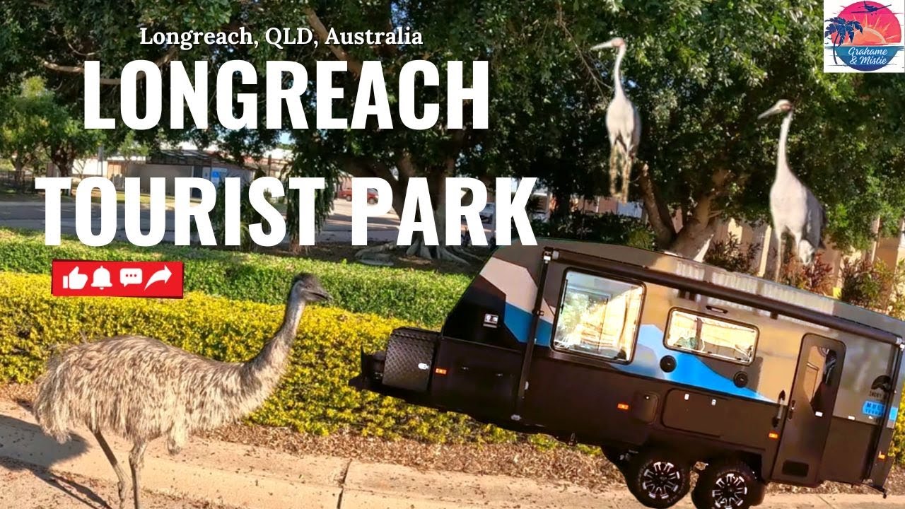 Longreach Tourist Park, Outback QLD 2024 - Things you see in the outback!