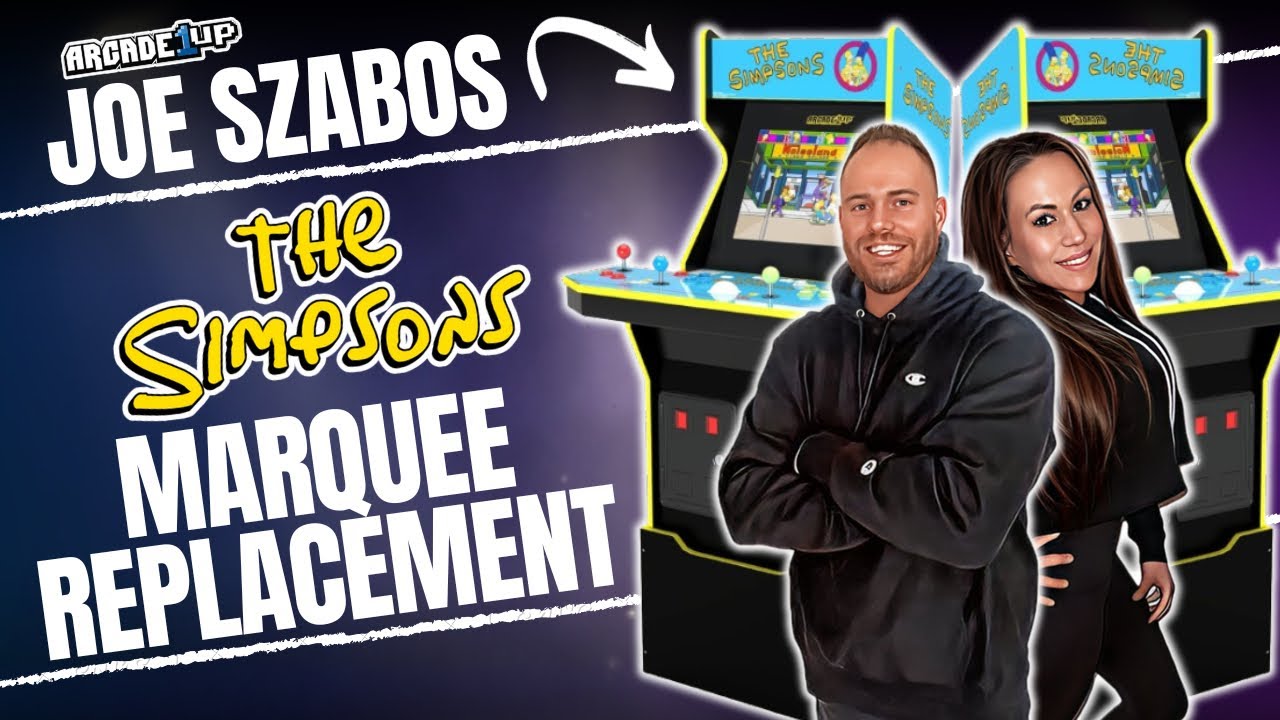 Arcade1up Simpsons Marquee Replacement From Joe Szabos Arcades!