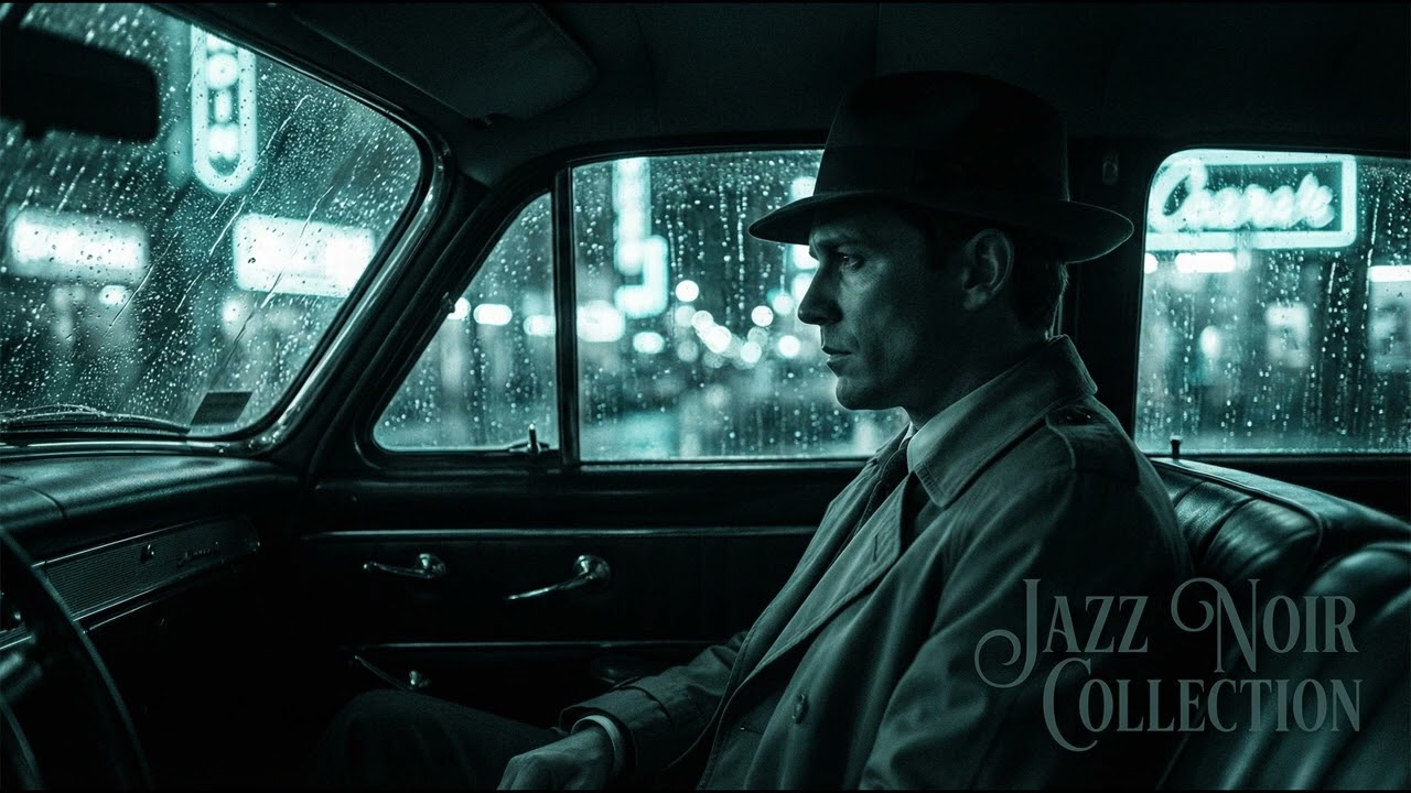 Midnight Drive - 3 Hours of Moody City Jazz Through Rain-Soaked Streets