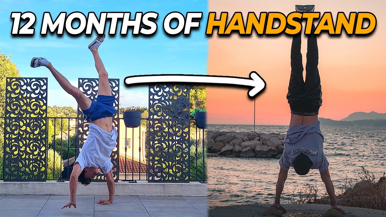 My HANDSTAND PROGRESSION in 1 year - Calisthenics